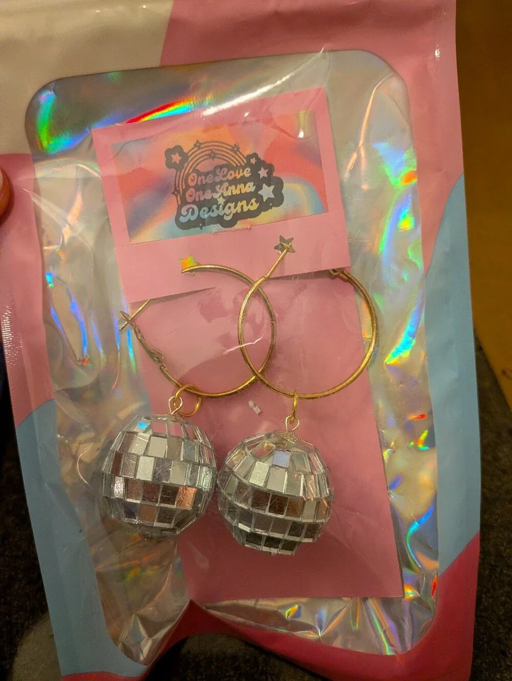 Disco Ball Earrings & Party Set